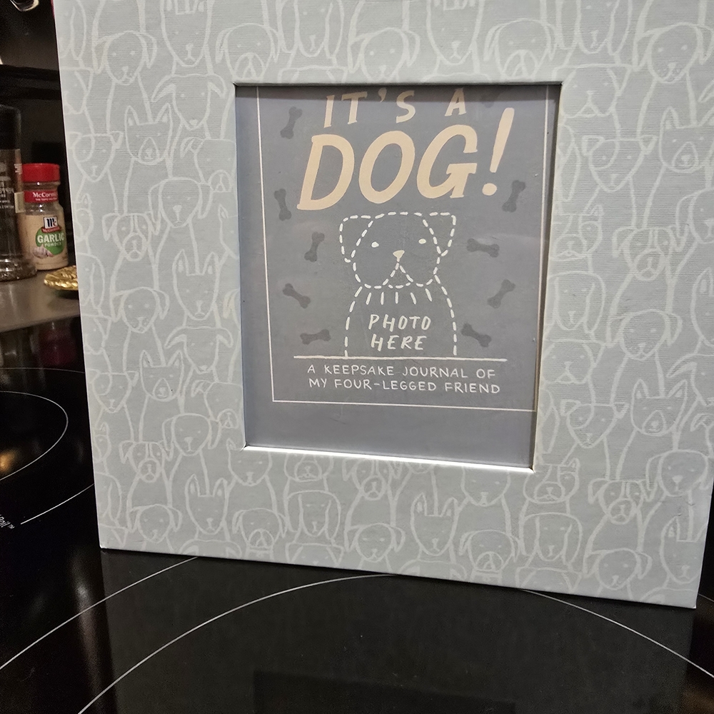 Dog Keepsake Journal with Gray Cover